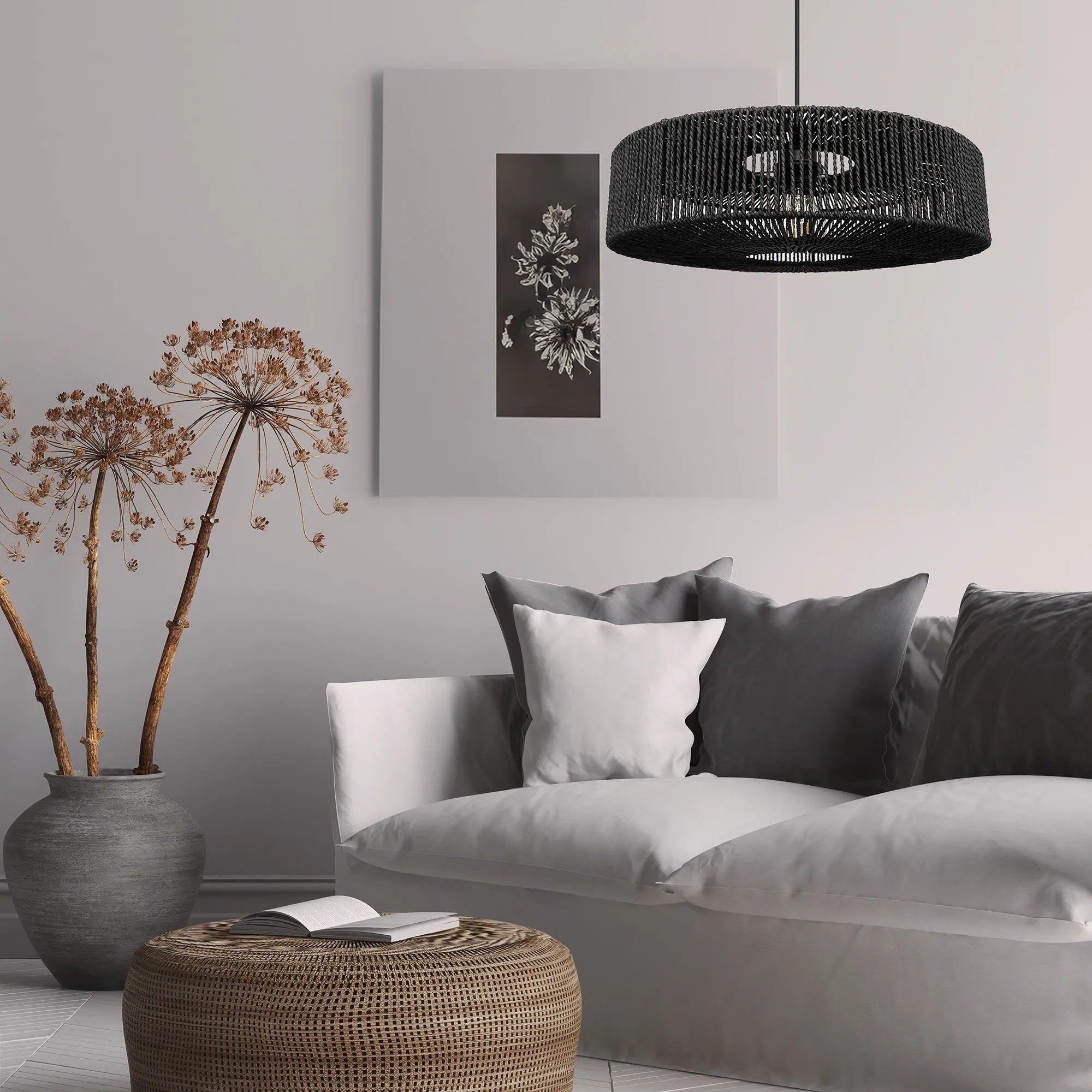 Lampa Wisząca Boho APP1484-1CP Czarna 5