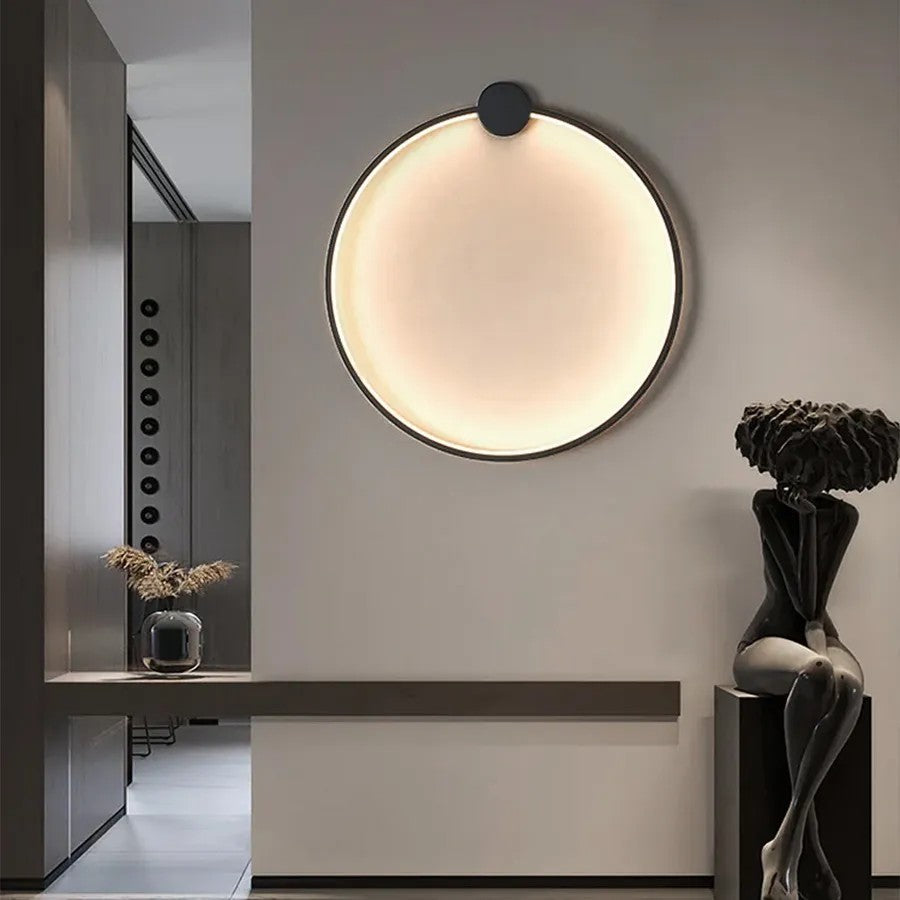 LAMPA ŚCIENNA KINKIET LED APP1383-CW BLACK 30cm 5