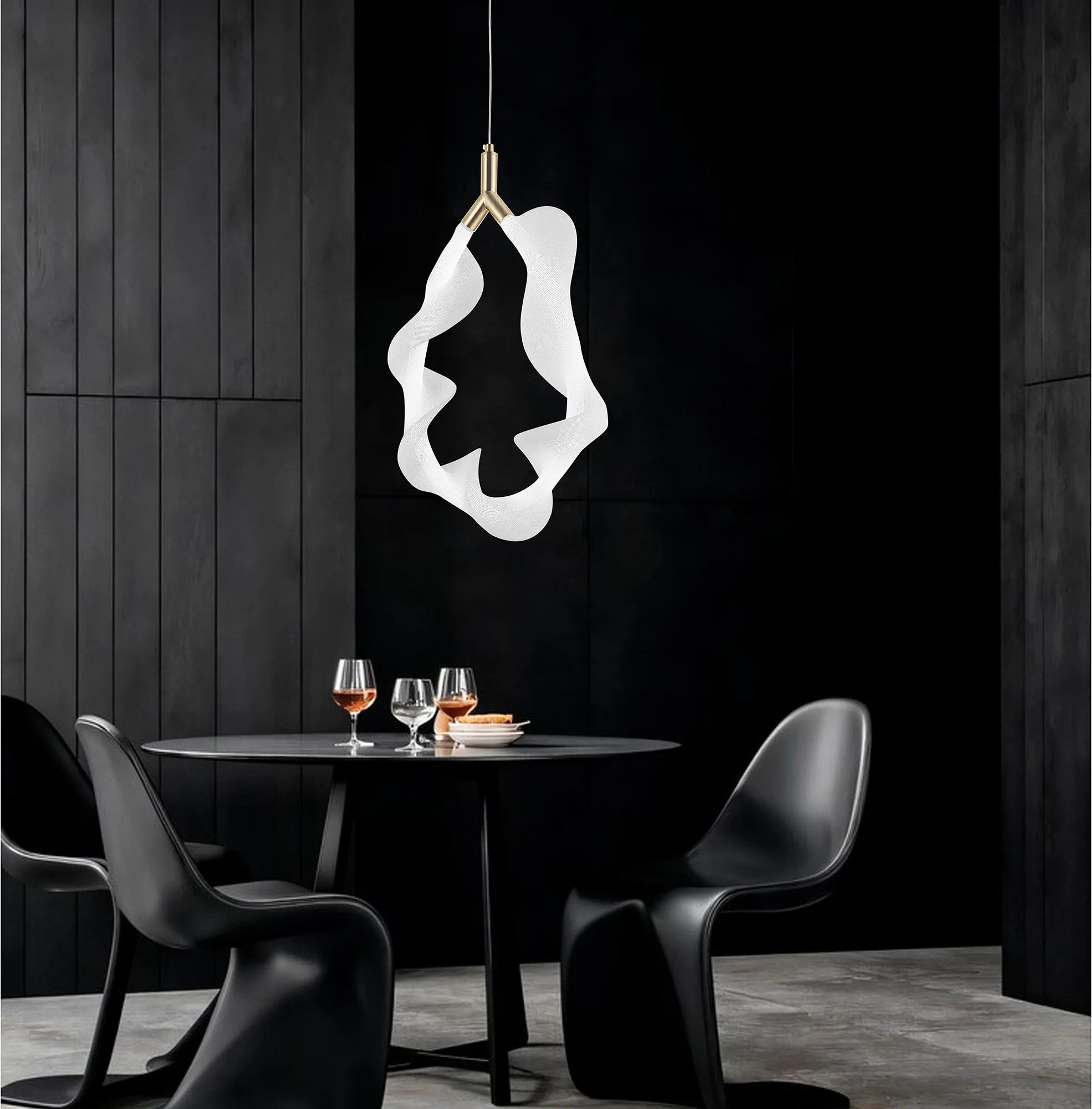 LAMPA WISZĄCA LED G013-1CP BIAŁY/ZŁOTY 5