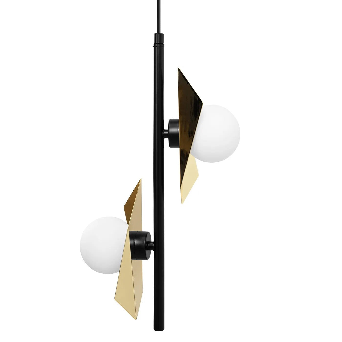 LAMPA SUFITOWA WISZĄCA APP1410-CP CZARNO/ZŁOTA 5