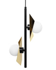 LAMPA SUFITOWA WISZĄCA APP1410-CP CZARNO/ZŁOTA 5