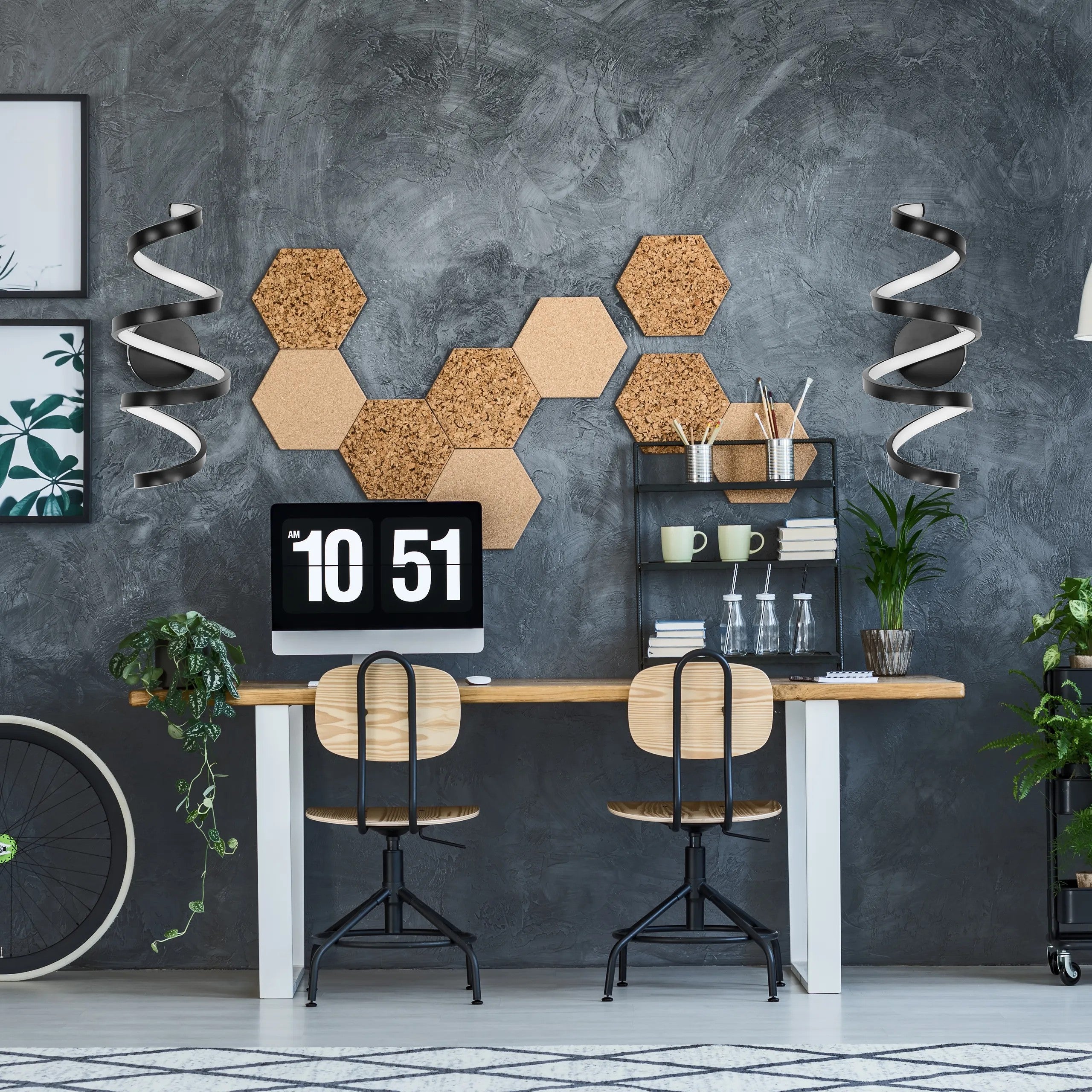 LAMPA ŚCIENNA KINKIET LED SPRING APP826-W Czarny MAT 5