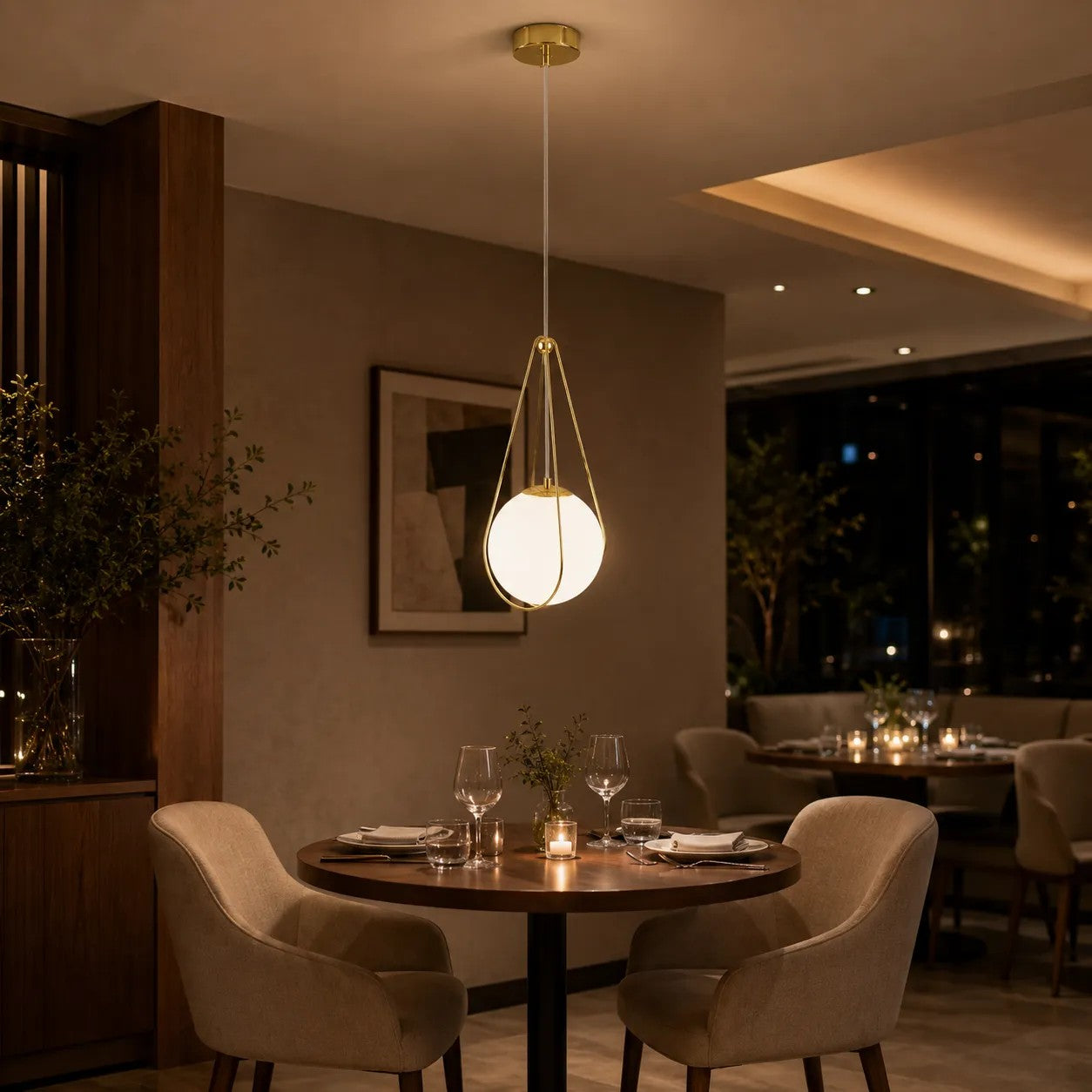 LAMPA SUFITOWA WISZĄCA APP1793-1CP 20cm Złota 5
