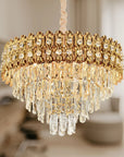 Lampa Wisząca Z Kryształami G058-CP 60CM ZŁOTA 5