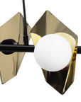 LAMPA SUFITOWA WISZĄCA APP1412-CP CZARNO/ZŁOTA 5