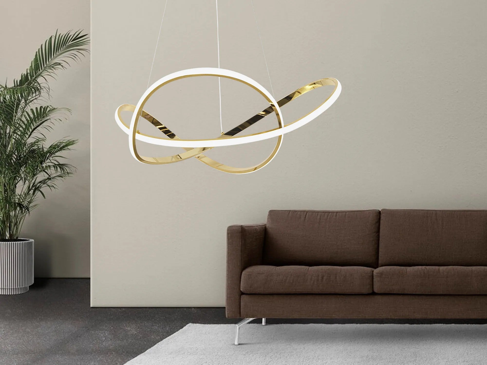 LAMPA WISZĄCA LED G078-1CP ZŁOTA 5