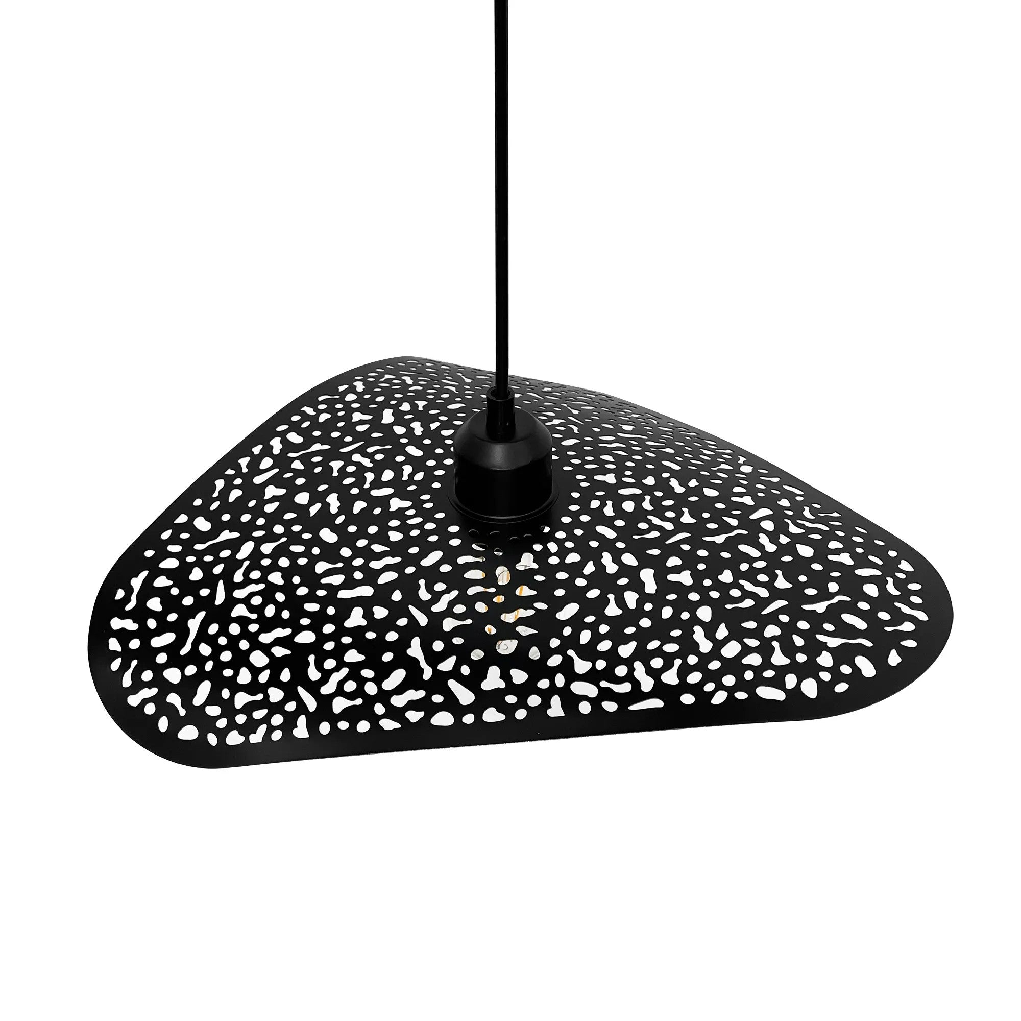 LAMPA SUFITOWA WISZĄCA APP1467-1CP Czarna/złota 5
