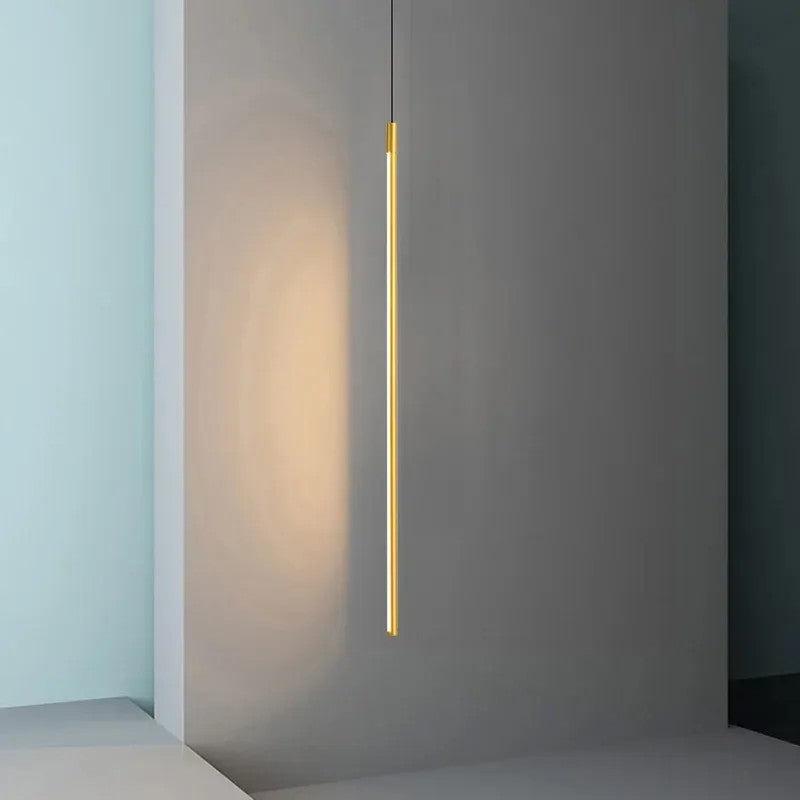 LAMPA SUFITOWA WISZĄCA LED APP1414-C GOLD 100cm 5