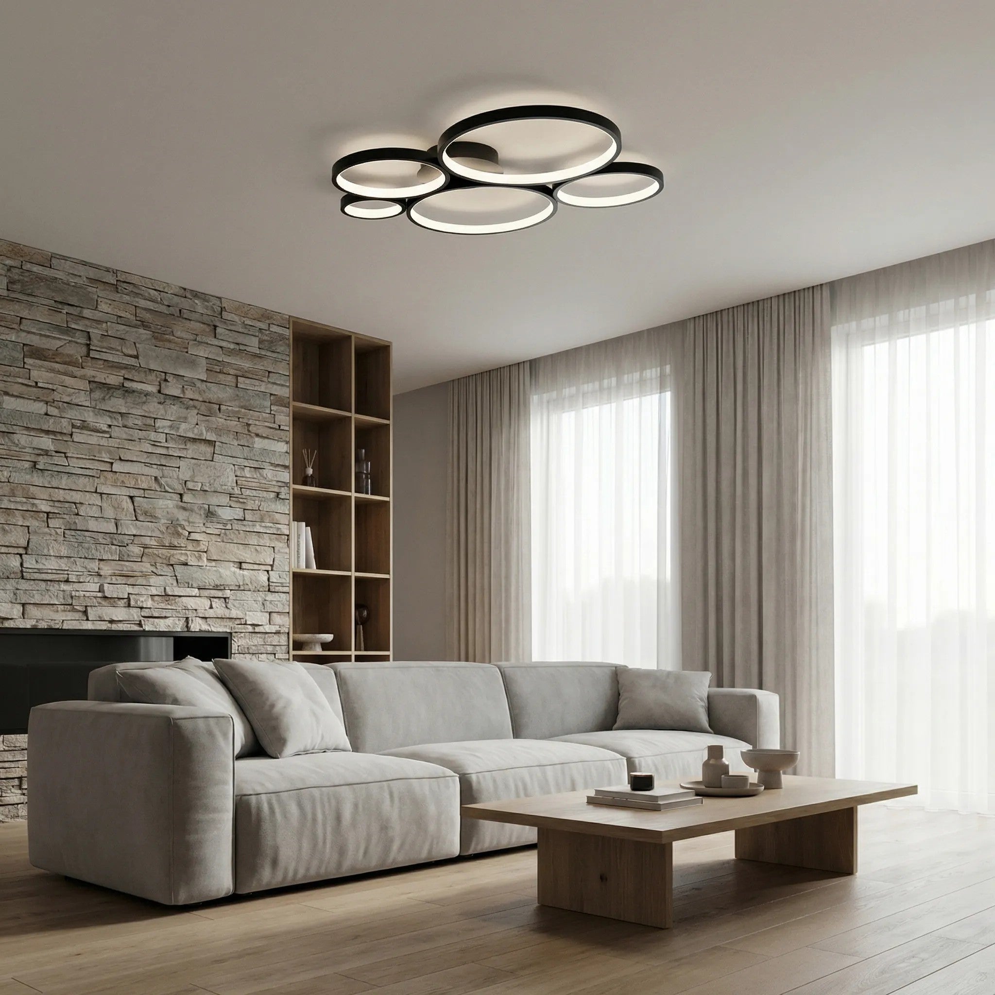 Lampa Sufitowa LED APP1911-C Czarna 5