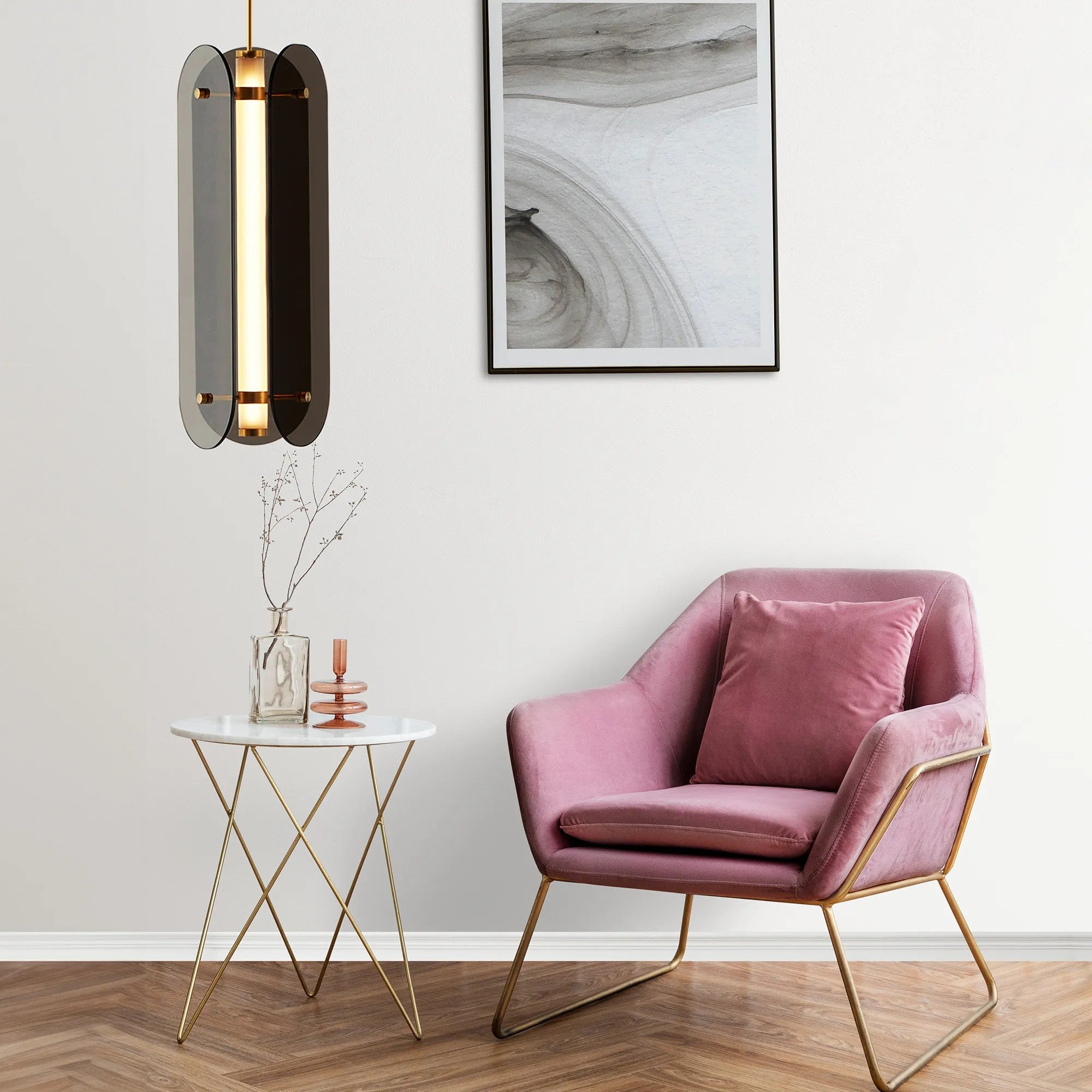LAMPA SUFITOWA WISZĄCA Czarna APP1676-CP Long 5