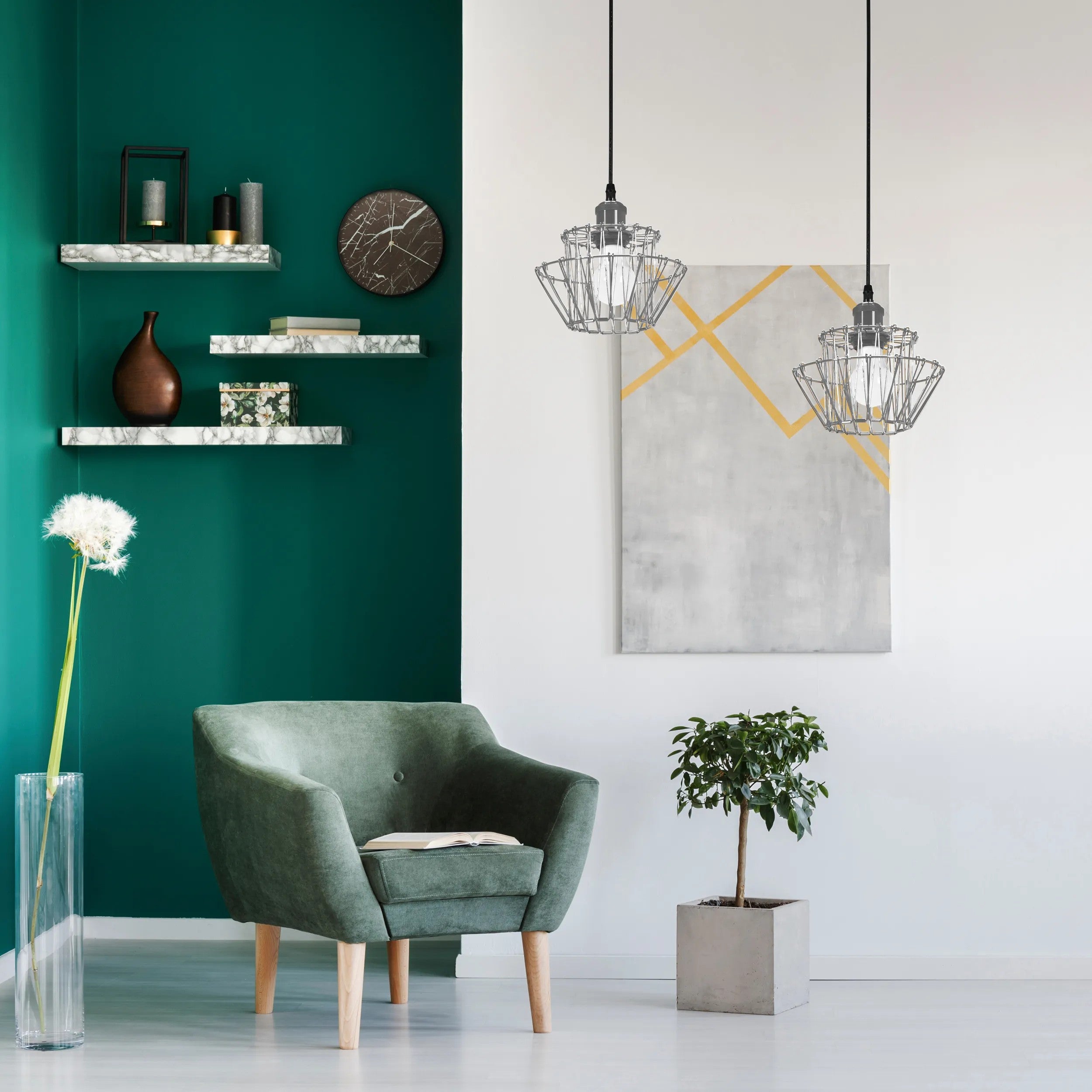 Lampa Sufitowa Wisząca APP943-1CP Set Chrome 5