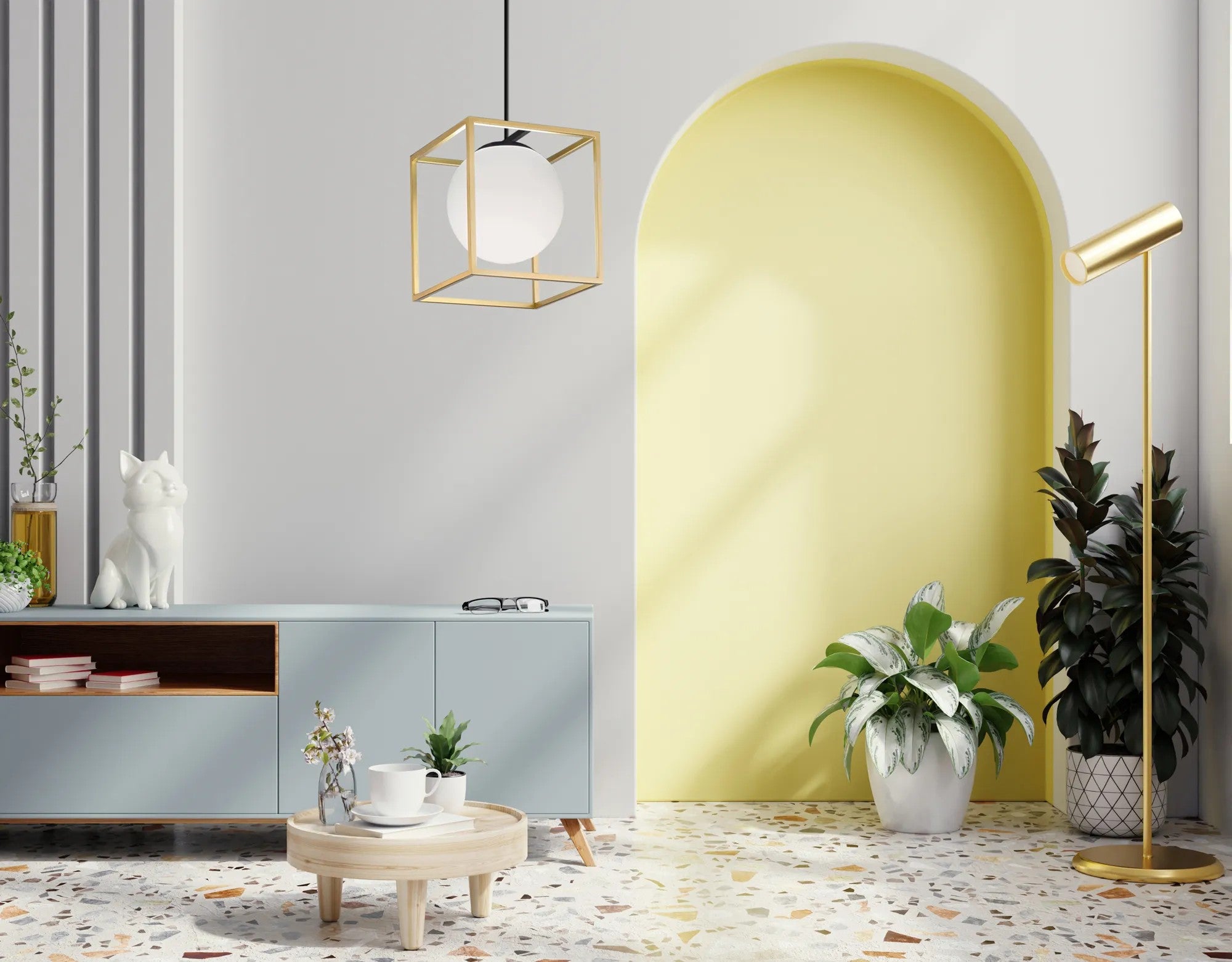Lampa Wisząca APP1165-1CP GOLD WHITE 5