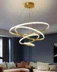 Lampa Wisząca LHJ010-CP4 BRUSH GOLD 5