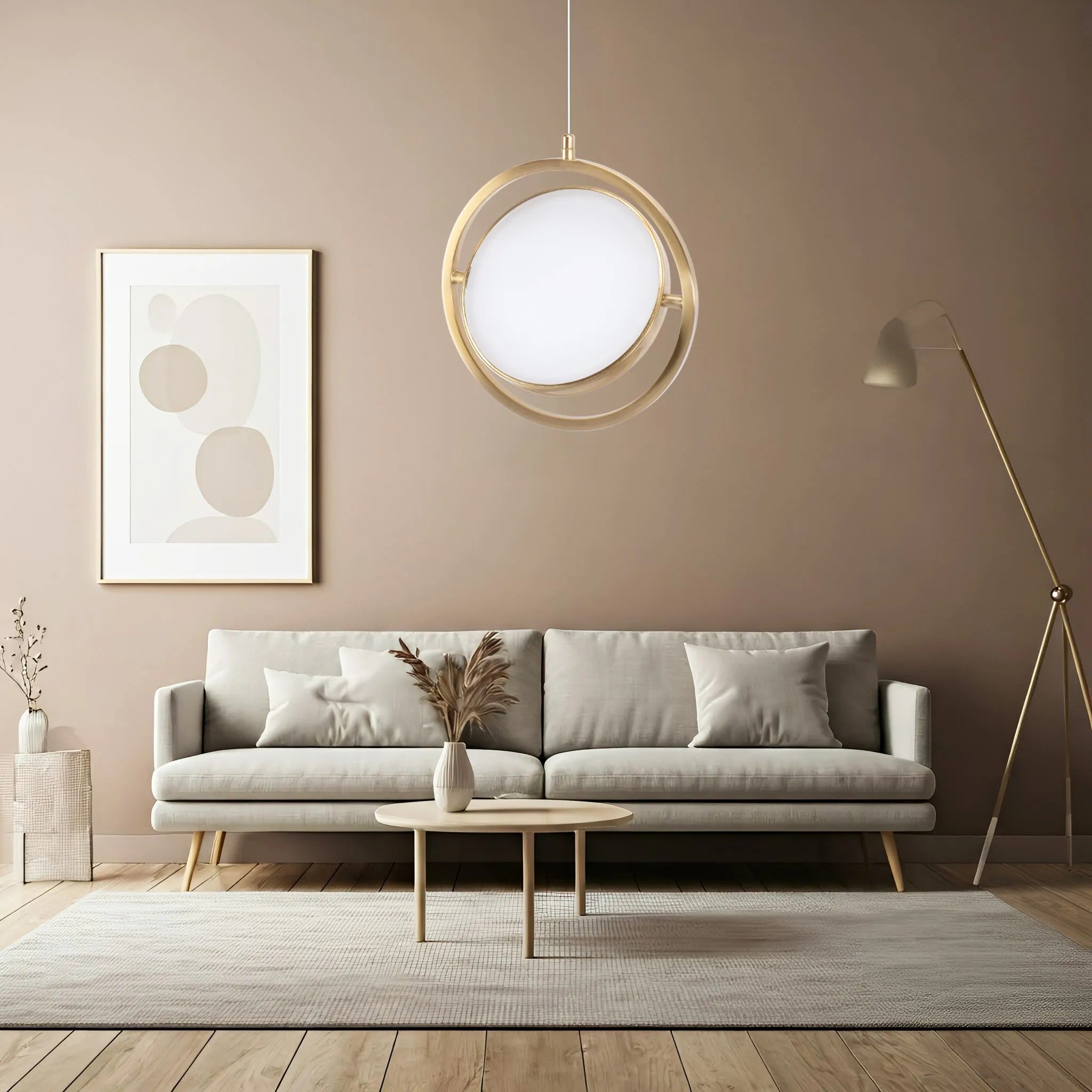 LAMPA WISZĄCA LED APP1791-CP Złota Szczotkowana 5