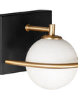 LAMPA ŚCIENNA KINKIET APP1220-1W Czarno Złota 5