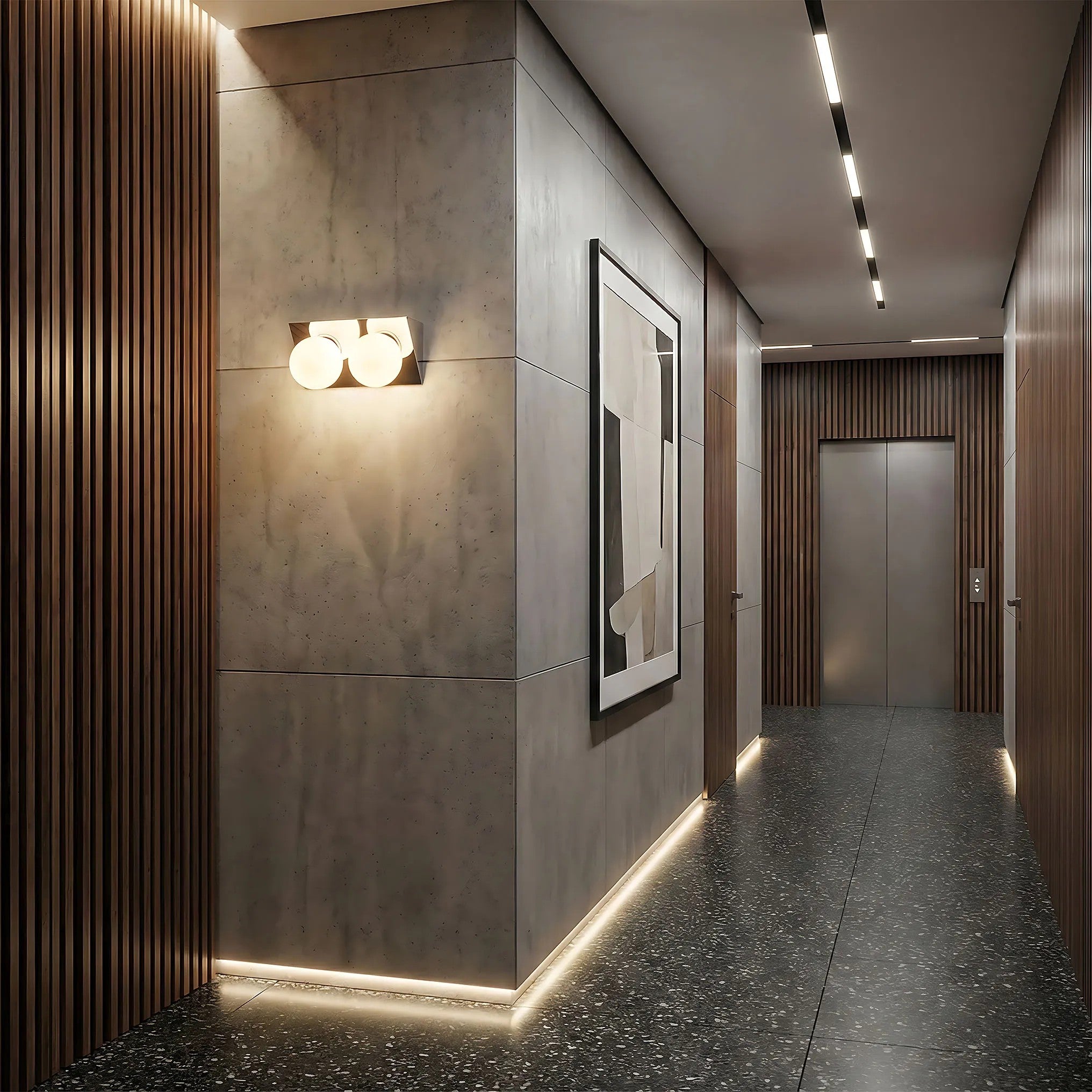 LAMPA ŚCIENNA KINKIET APP1228-2W Chrom 5