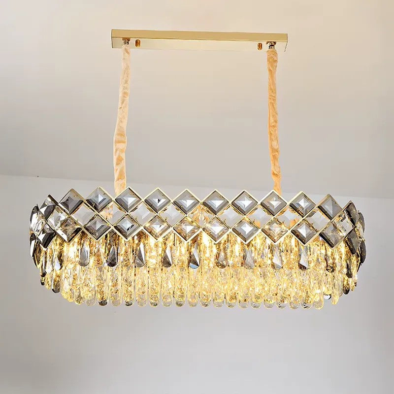 Lampa Kryształowa Wisząca APP1539-12CP80 Gold 5