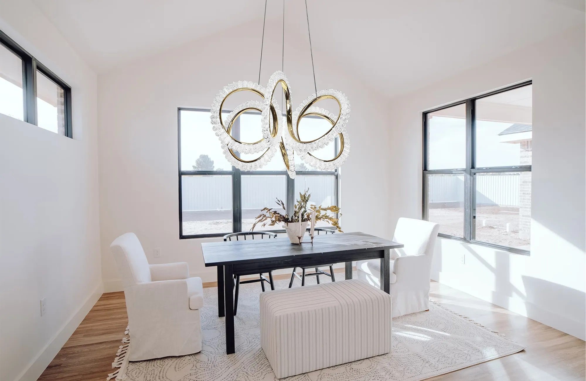 LAMPA WISZĄCA LED G037-CP ZŁOTA 5
