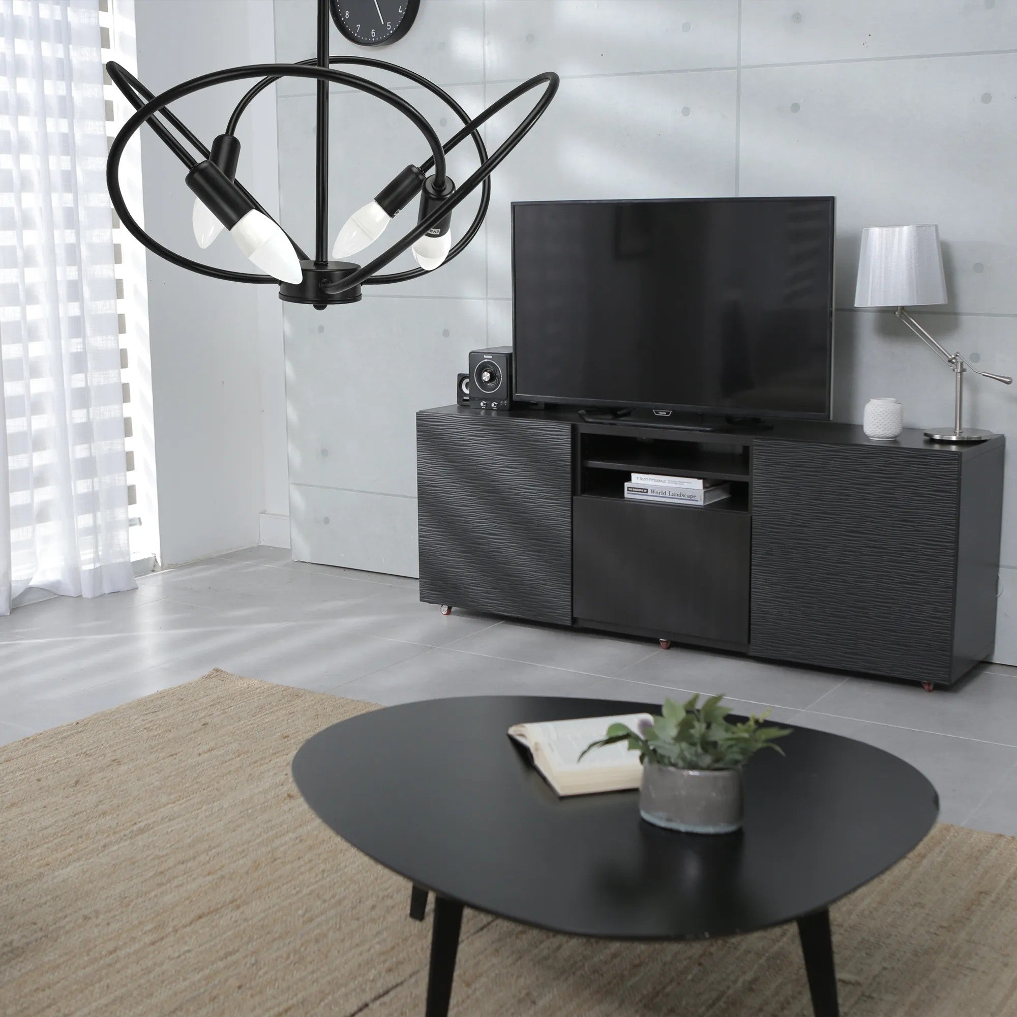 Lampa 4 APP1093-4C Czarna 5