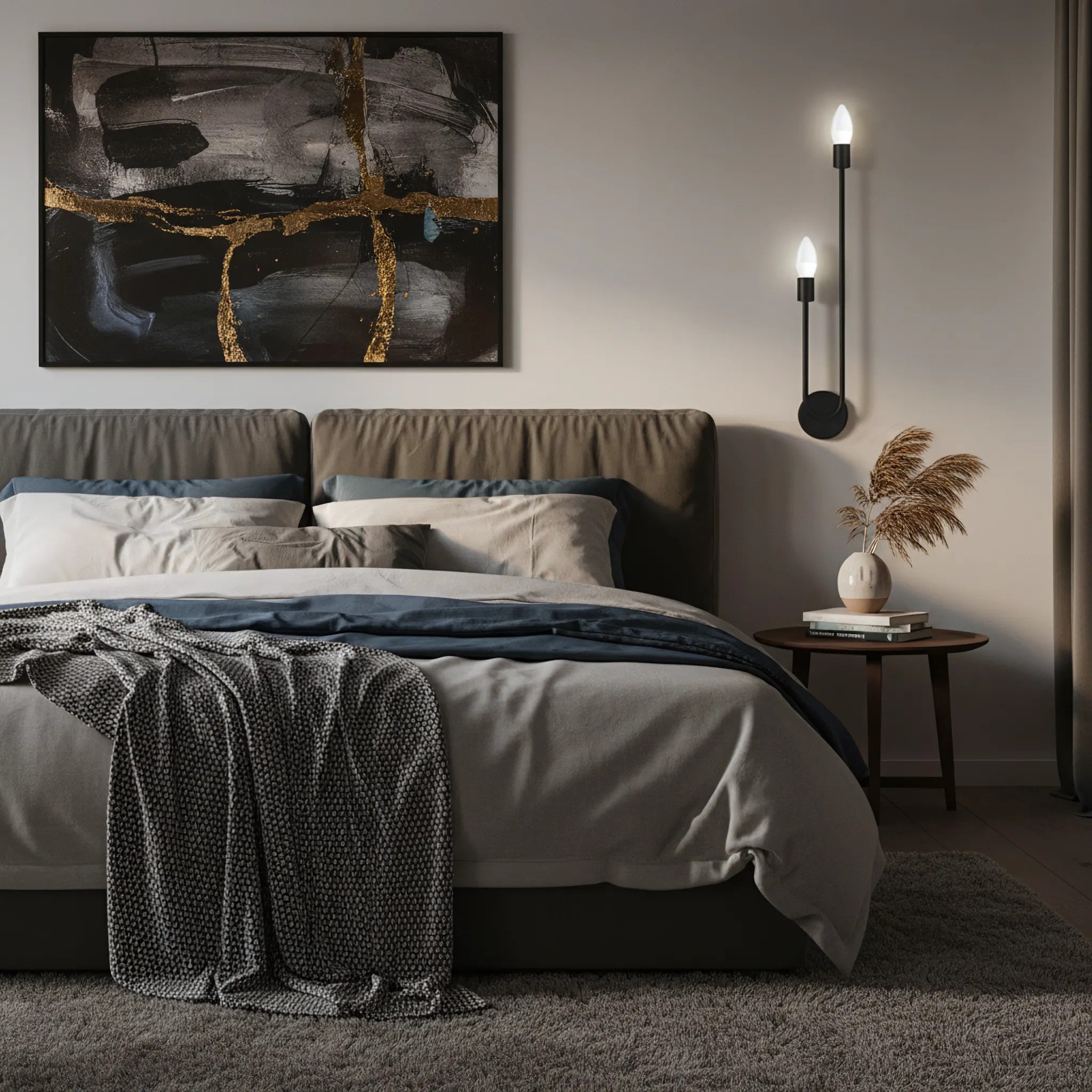 LAMPA ŚCIENNA KINKIET APP1147-2W Czarna 5