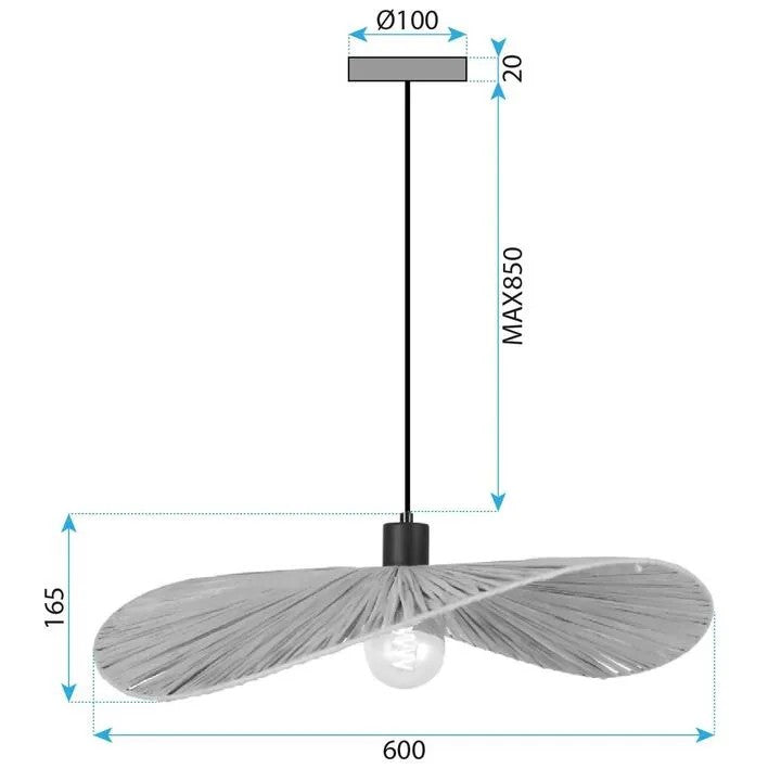 LAMPA SUFITOWA WISZĄCA APP1826-1CP NATURE BLACK 5