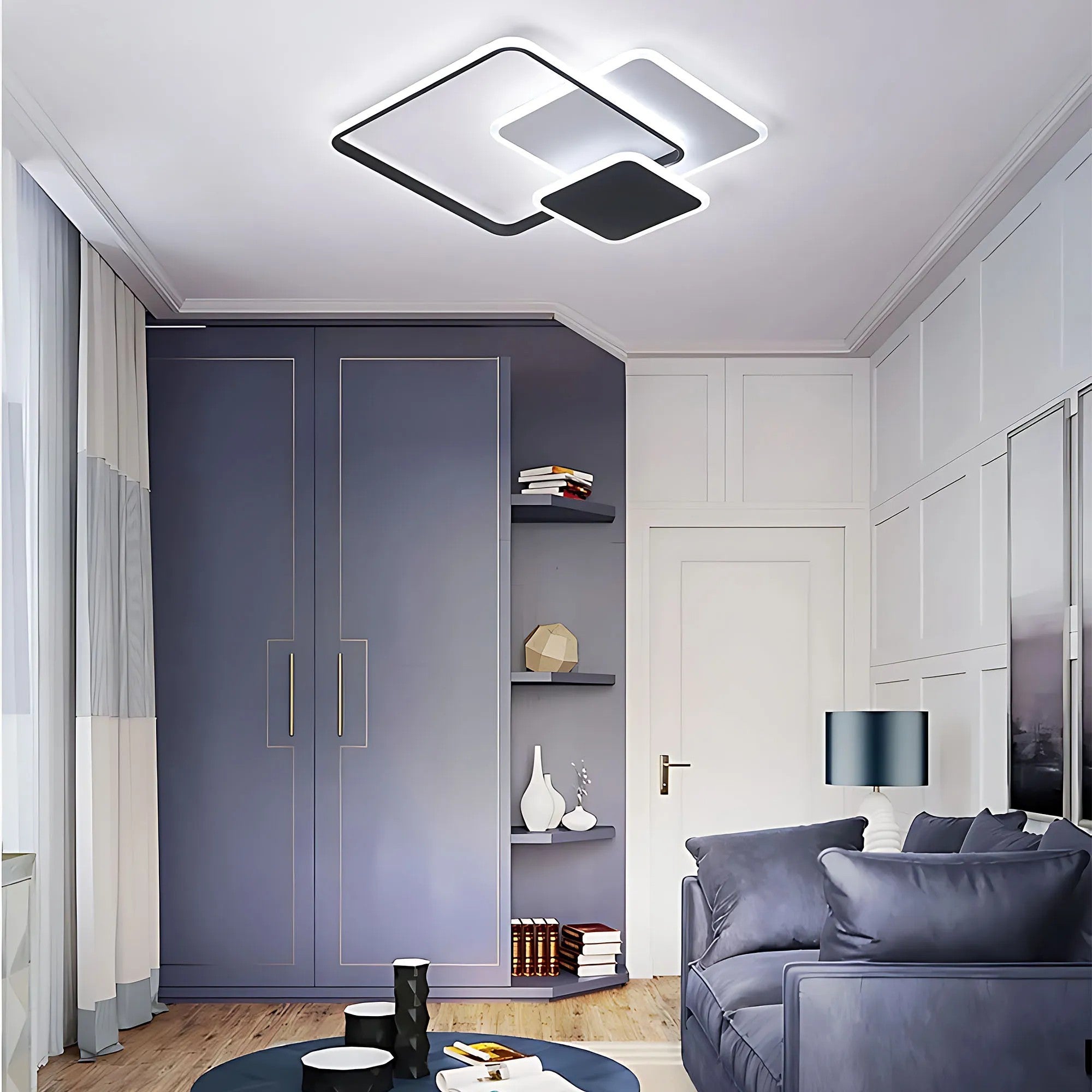 Lampa Sufitowa LHJ079-C Plafon LED CZARNA 5