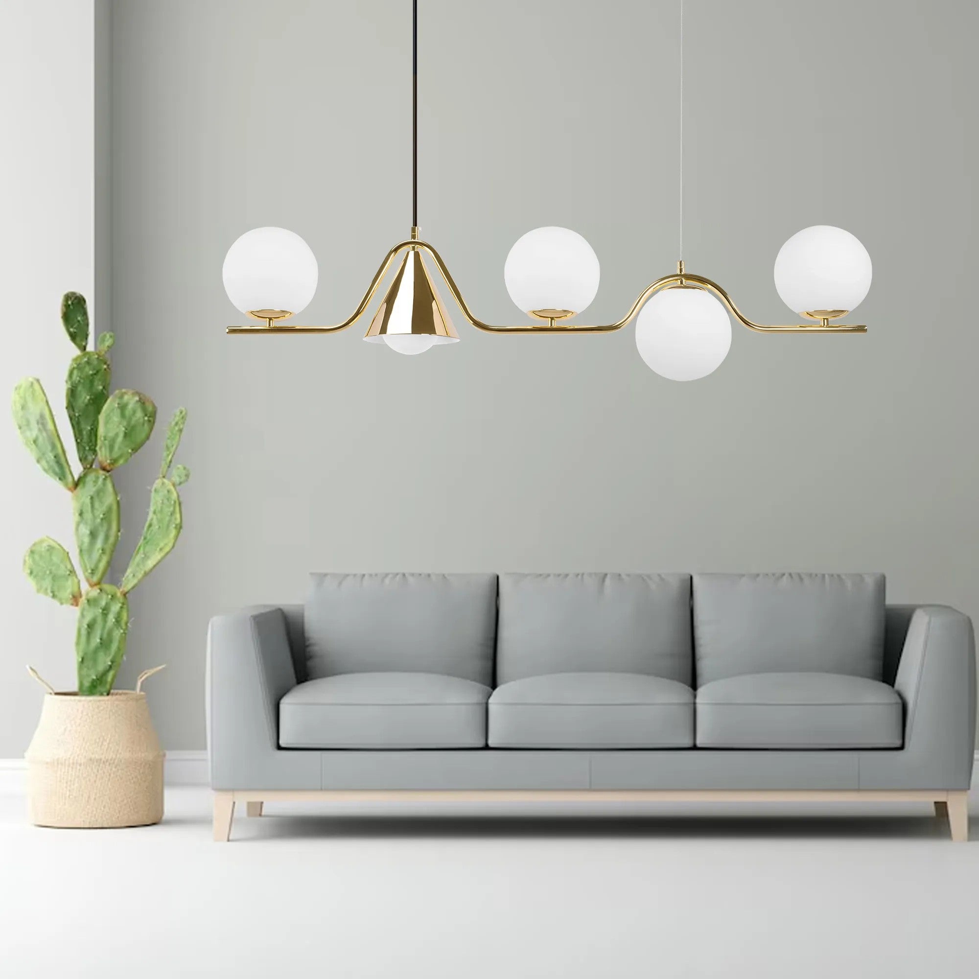 LAMPA SUFITOWA WISZĄCA Gold APP1662-5CP 5