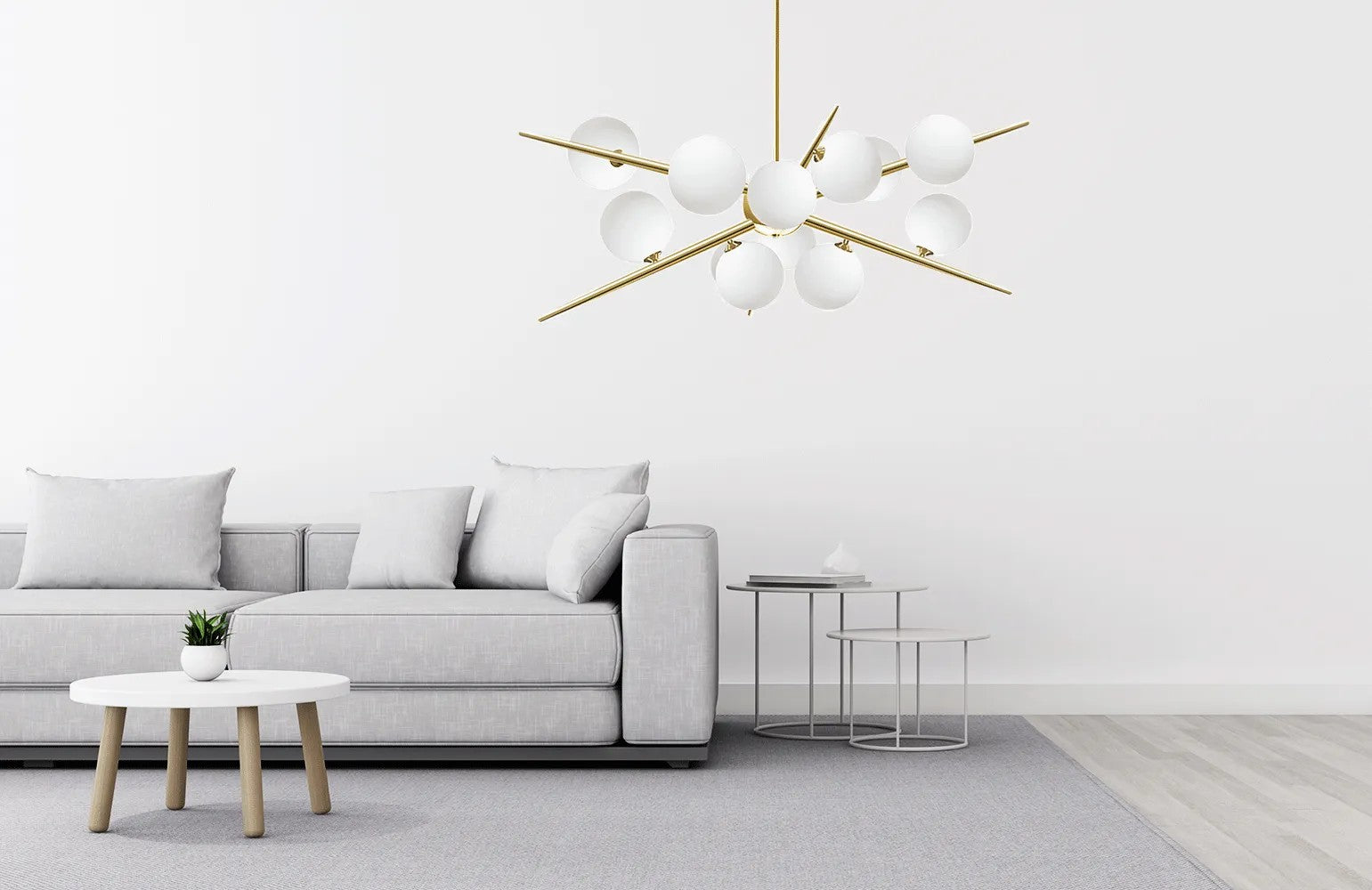 Lampa Wisząca APP998-12CP Złota 5