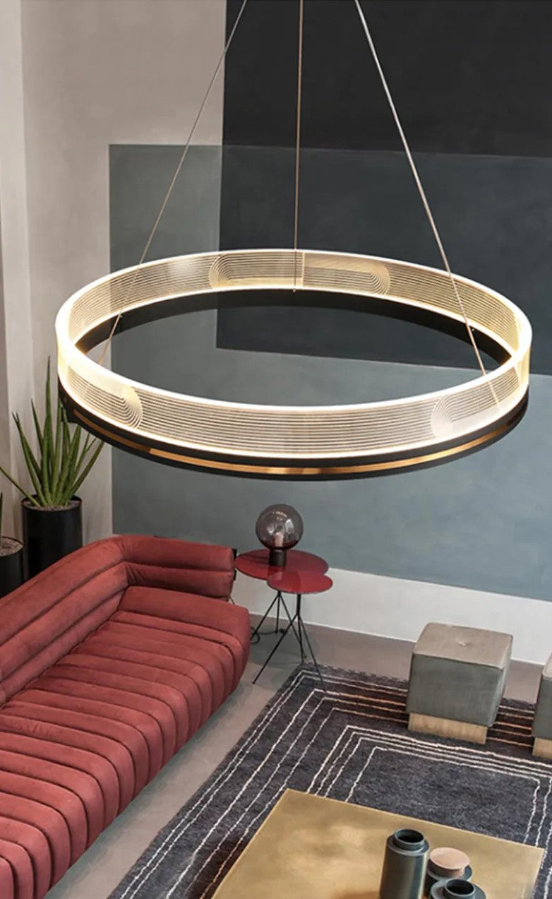 Lampa Wisząca LED APP1190-CP Złota 60cm 5