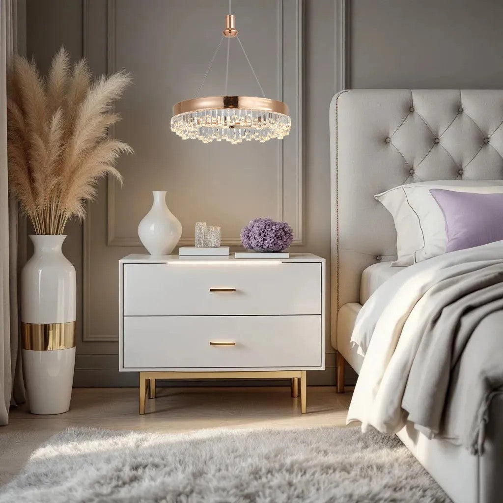 LAMPA WISZĄCA LED LHJ097-CP JASNE RÓŻOWE ZŁOTO 5