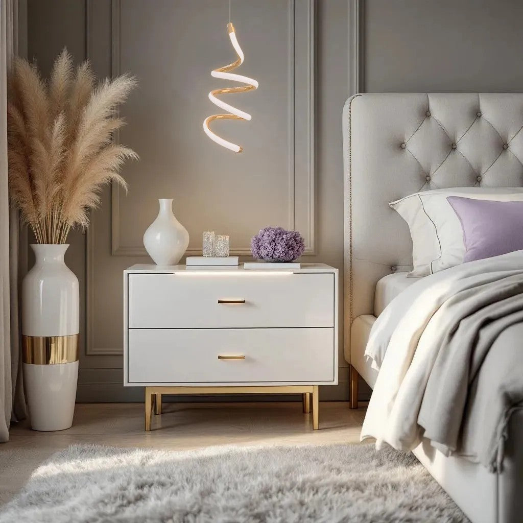 LAMPA SUFITOWA WISZĄCA LED LHJ096-1CP JASNE RÓŻOWE ZŁOTO 5