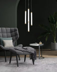 LAMPA WISZĄCA LED G024-4CPR ZŁOTA 5