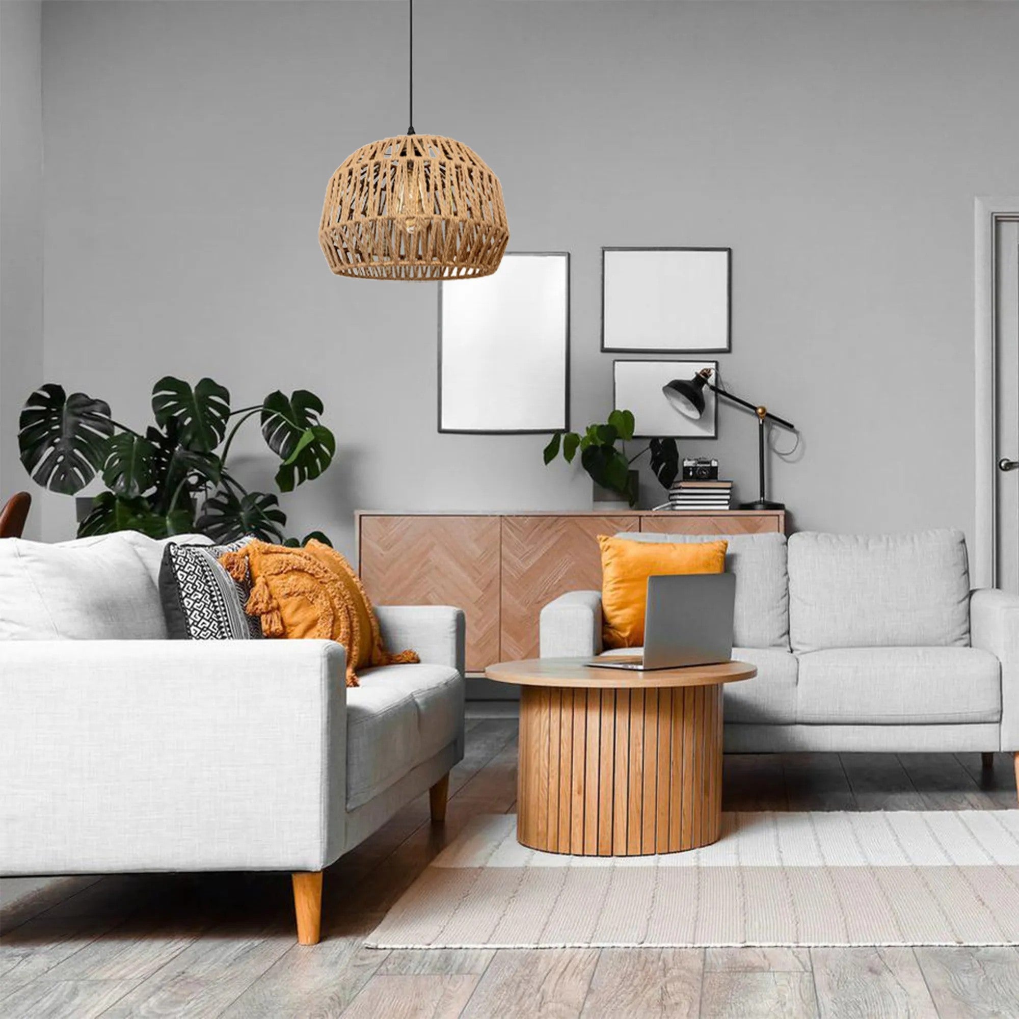 Lampa Wisząca Boho APP1291-1CP Beż 5