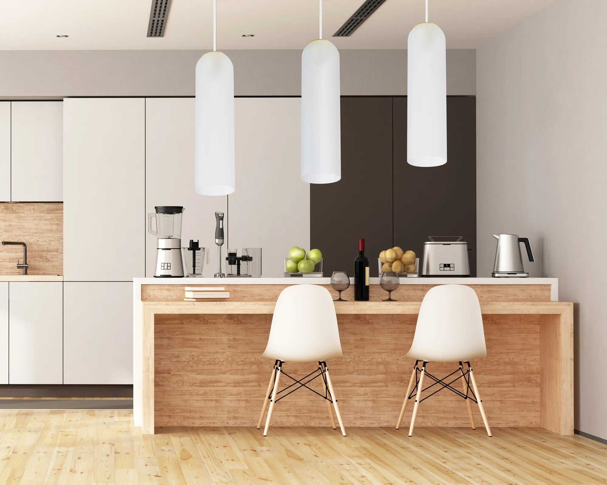 Lampa Sufitowa Wisząca Szklana APP665-1CP Biała 5