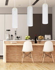 Lampa Sufitowa Wisząca Szklana APP665-1CP Biała 5