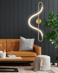 Lampa Ścienna Kinkiet LED APP858-W Long Złota 5
