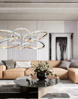 LAMPA WISZĄCA LED G001-CP ZŁOTA 5