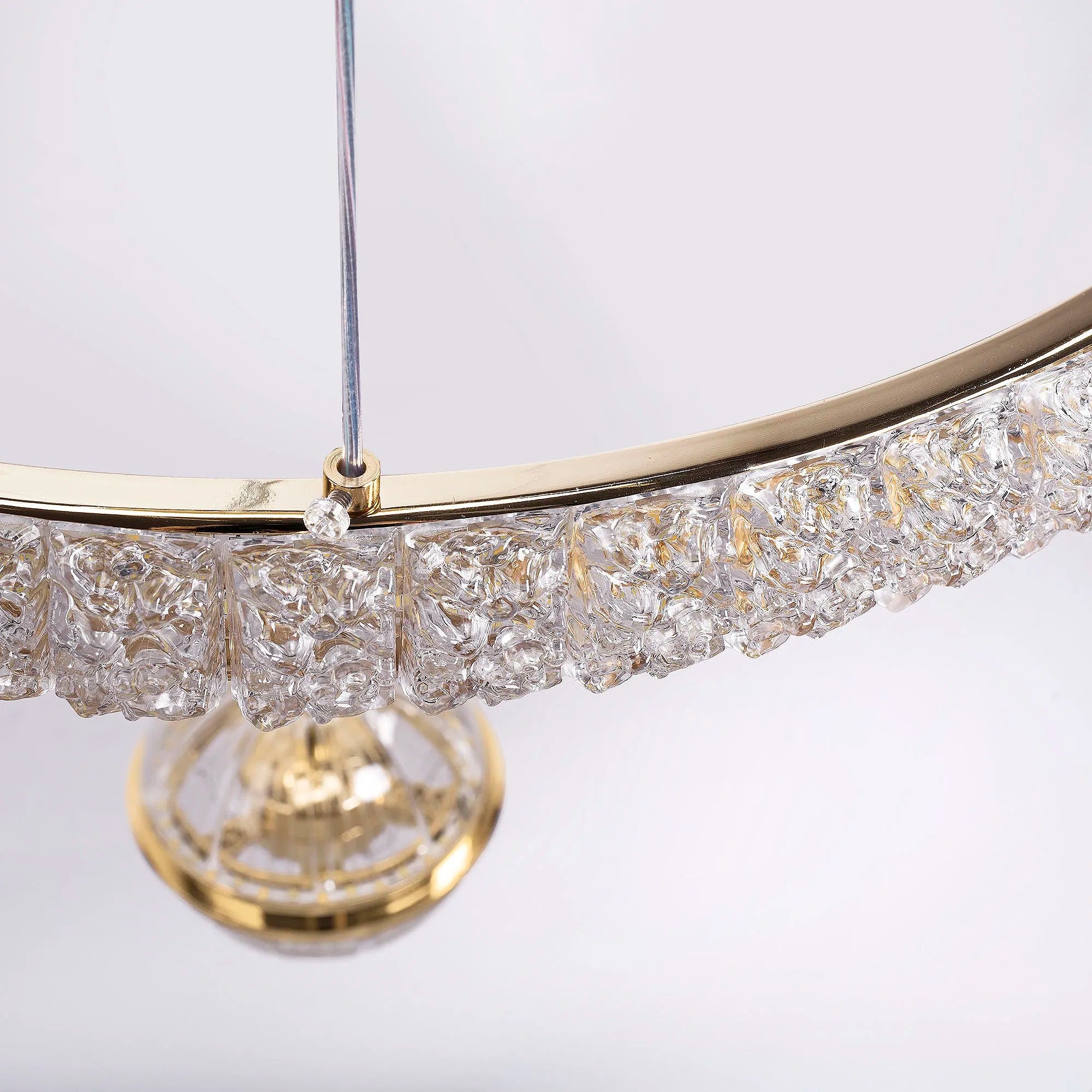 LAMPA SUFITOWA WISZĄCA G142-CP 50cm Złota 5