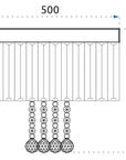 LAMPA KRYSZTAŁOWA PLAFON APP781-9C 5