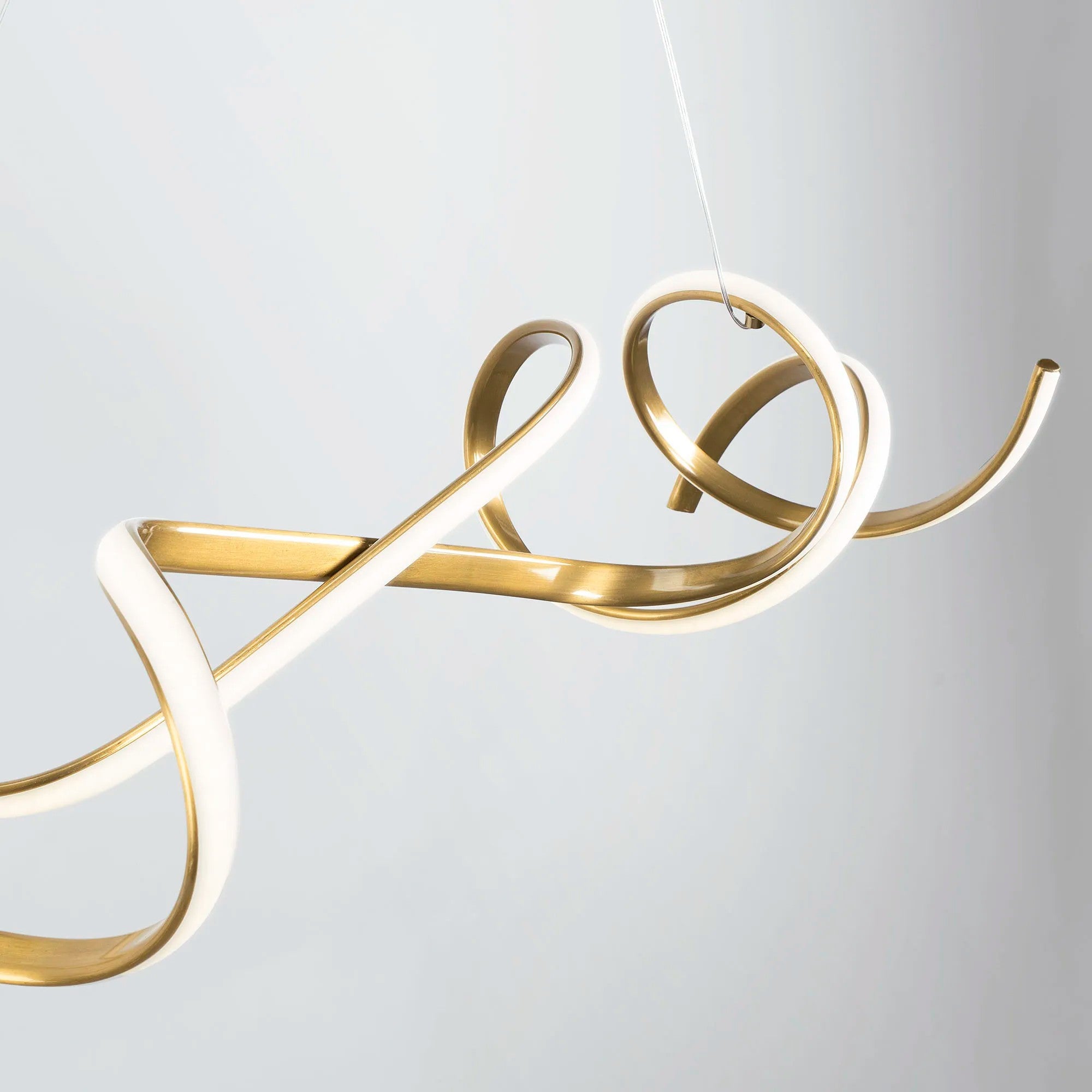 LAMPA WISZĄCA LED APP1777-CP ZŁOTA 5