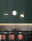 Lampa Wisząca LED APP1555-CP Gold 5