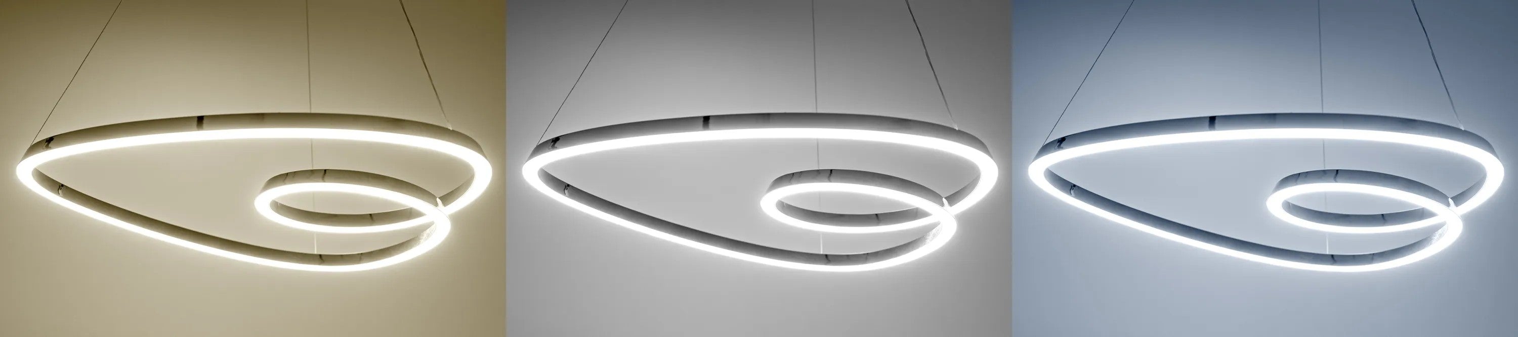 Lampa Sufitowa Wisząca Loop LED + Pilot APP798-cp Chrom 5