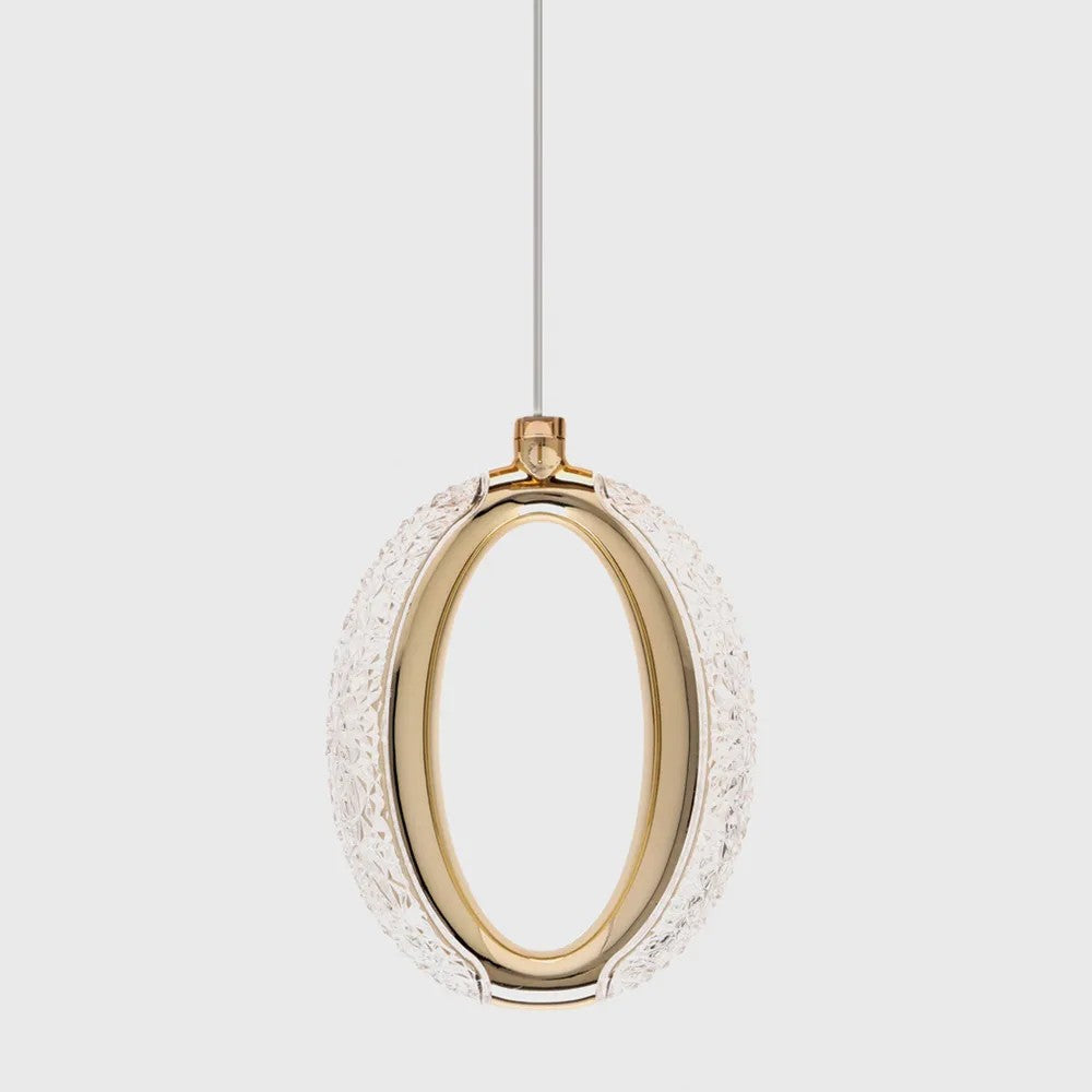 LAMPA WISZĄCA KRYSZTAŁOWA LED G114-1CP Złota 5