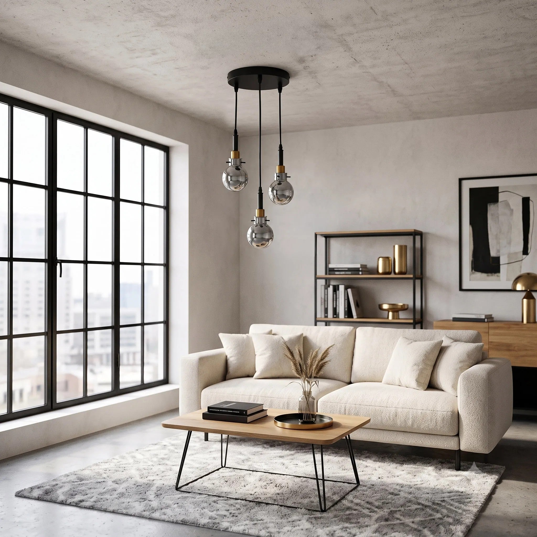 Lampa Wisząca APP1125-3CP Black Gold 5