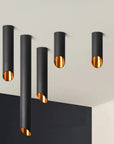 LAMPA SUFITOWA NOWOCZESNA 30 CM APP572-1C Czarna 5