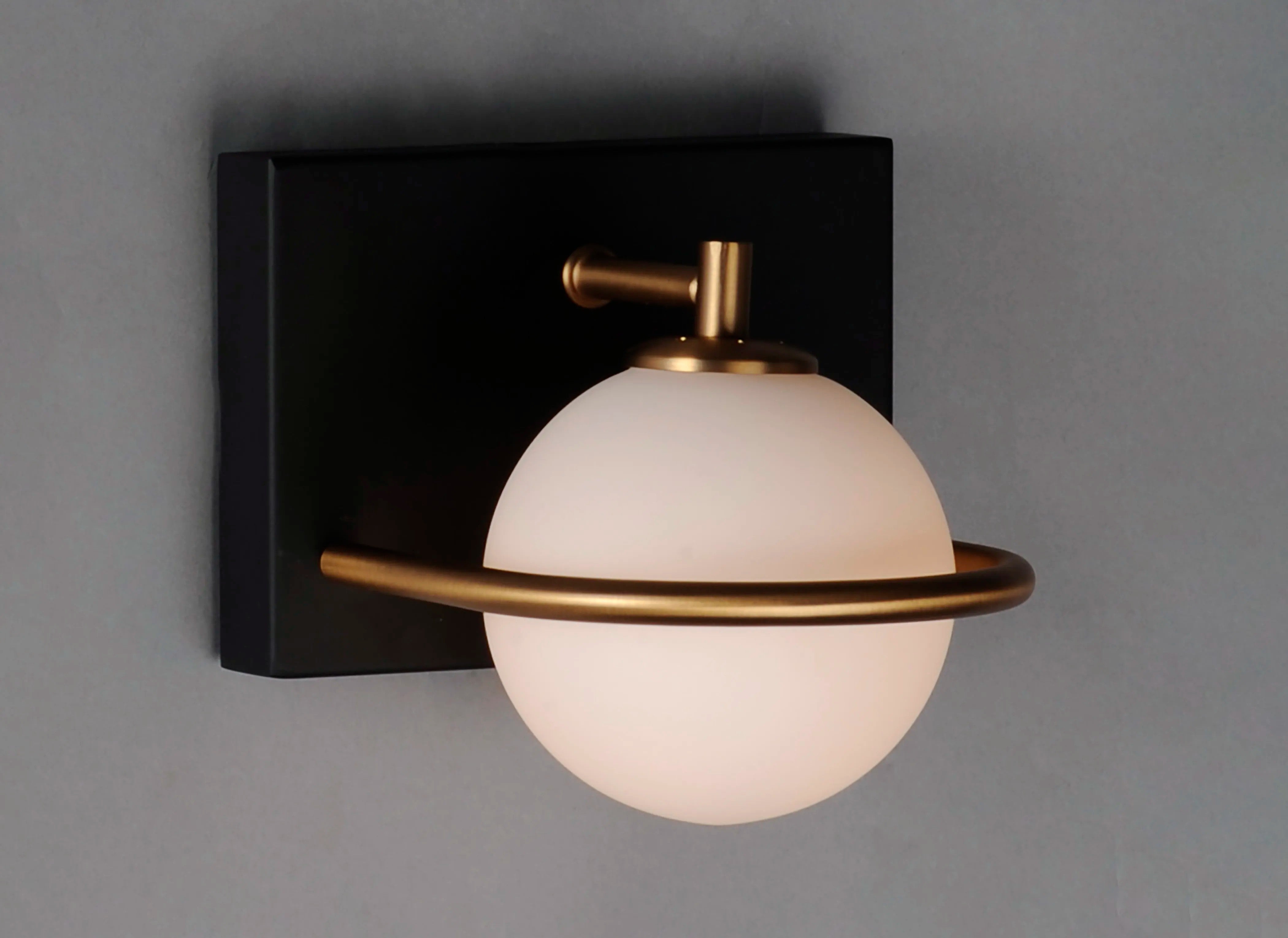 LAMPA ŚCIENNA KINKIET APP1300-1W Czarno Złota 5
