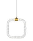 LAMPA SUFITOWA WISZĄCA LED LHJ056-CP1 ZŁOTA SZCZOTKOWANA 5