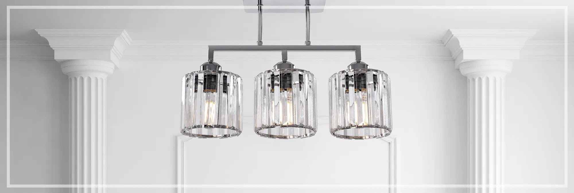 LAMPA WISZĄCA GLAMOUR 3xE27 392228 CHROM 5