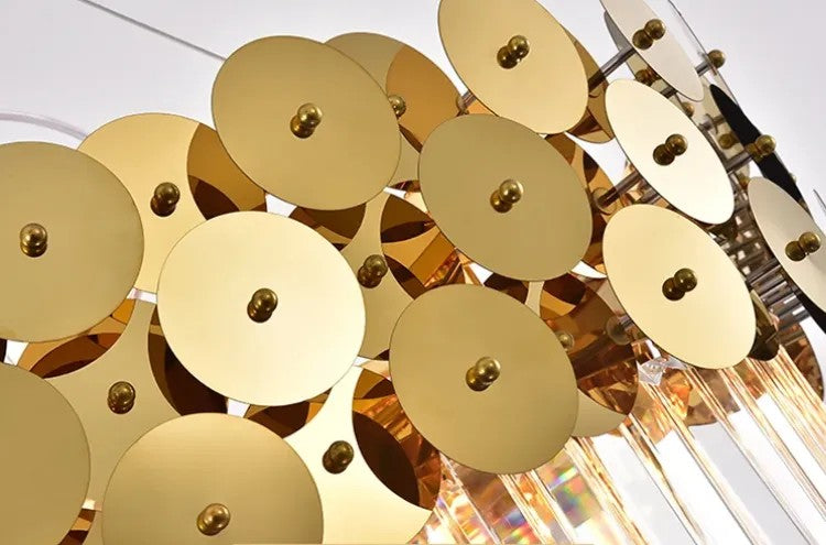 Lampa Kryształowa Wisząca APP1473-CP Złota 5