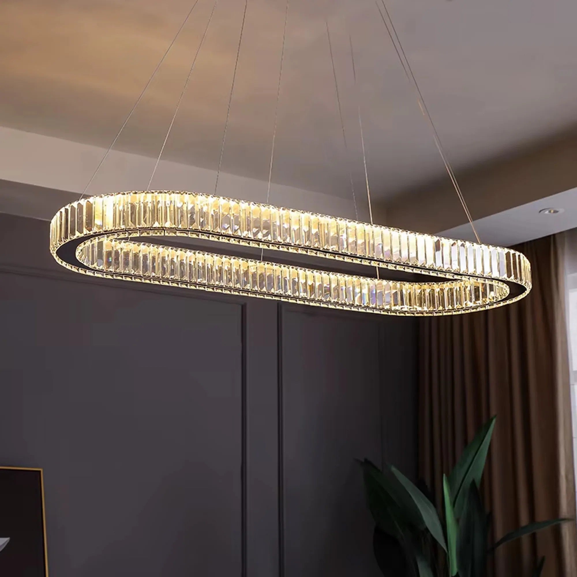 LAMPA WISZĄCA LED APP1508-CP BRUSH GOLD 5